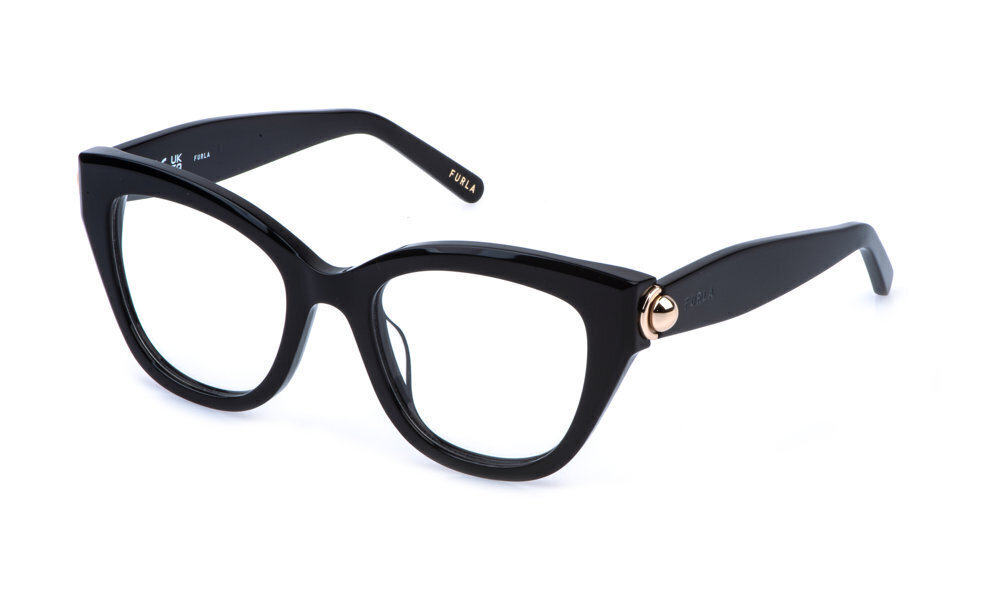 FURLA OPTICAL VFU991 Eyeglasses BLACK (0700) 51mm